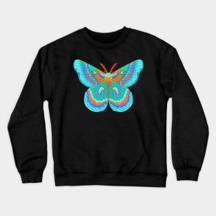 Trippy Cute Moth Drawing Crewneck Sweatshirt